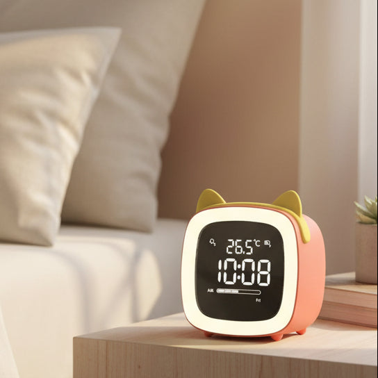 BunnyGlow LED Alarm Clock – Cute Night Light with Digital Display ...