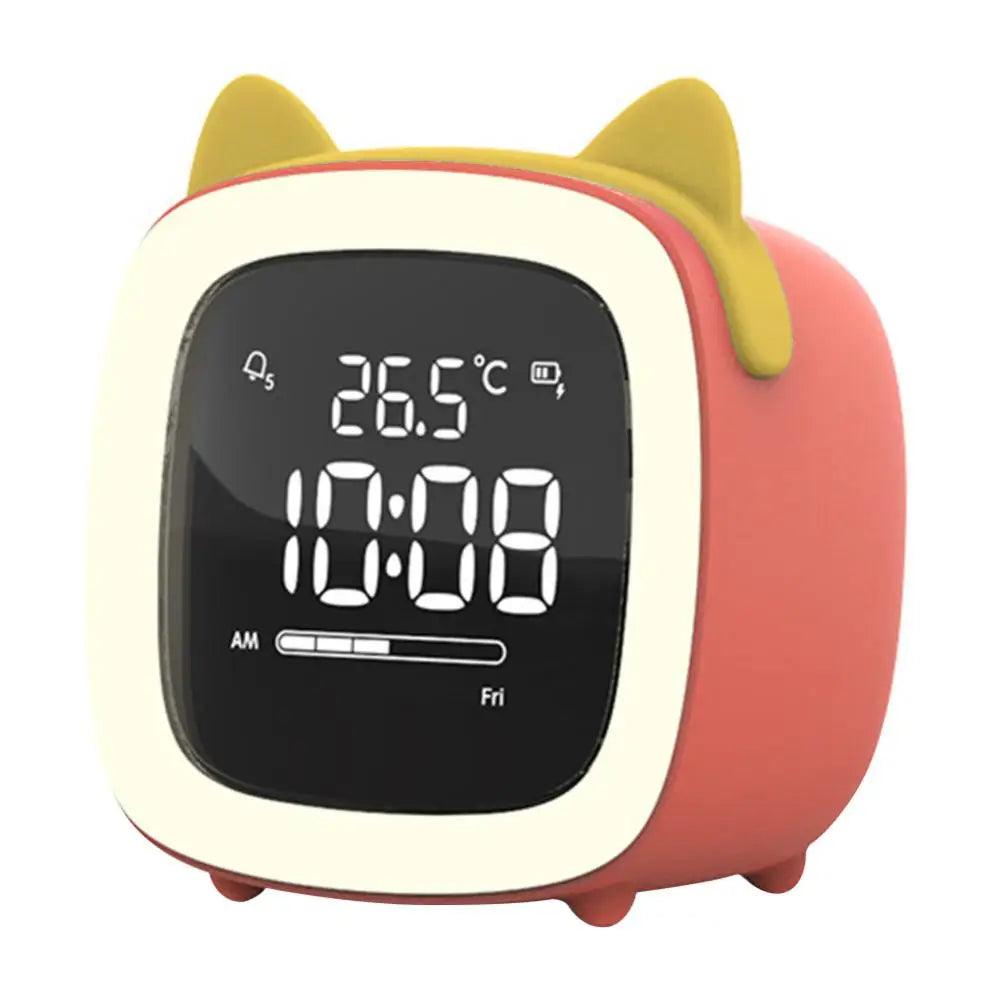 Rabbit Ear LED Night Light Alarm Clock with Digital Display & Timer 0