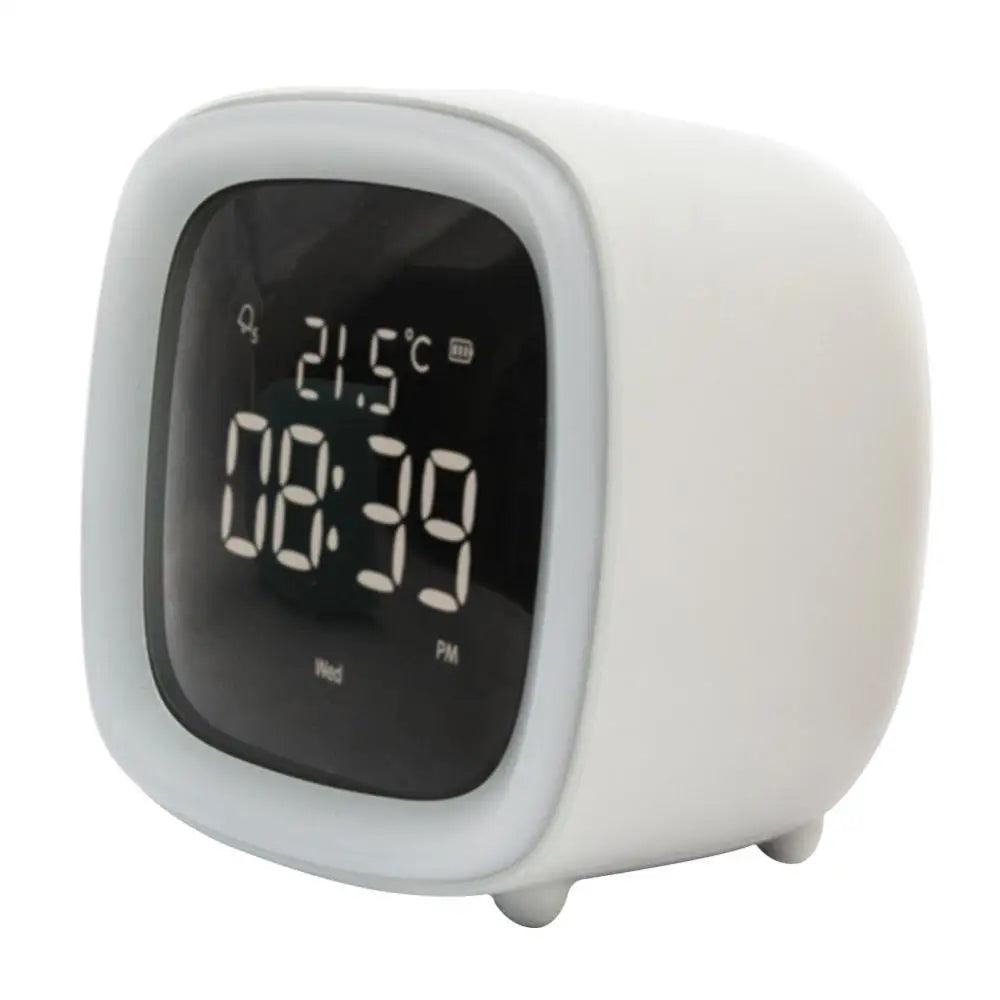 Rabbit Ear LED Night Light Alarm Clock with Digital Display & Timer 12
