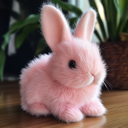 Cuddly Bunny Plush Toy - Interactive Soft Stuffed Animal with Realistic Movements 0