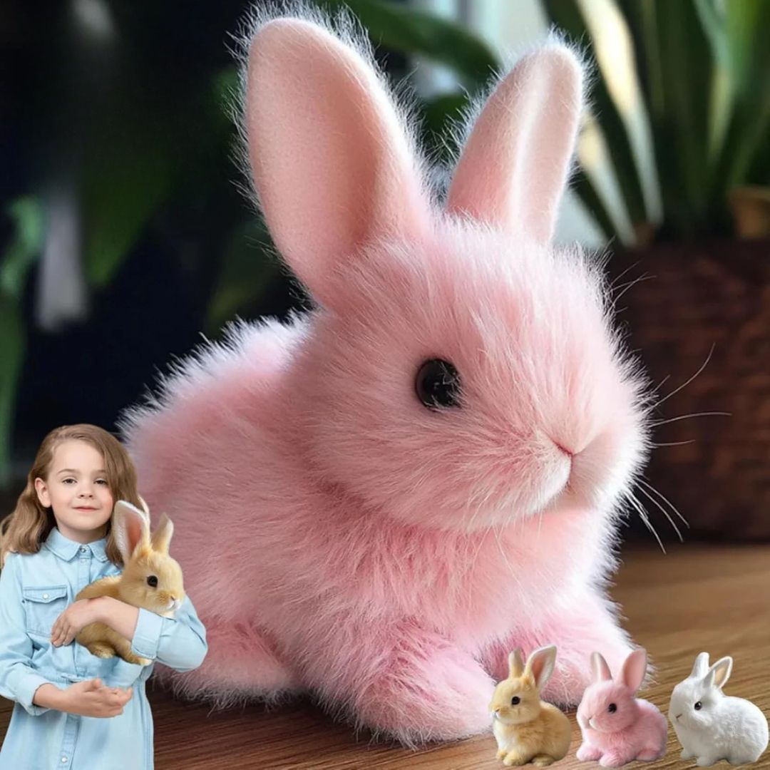 Cuddly Bunny Plush Toy - Interactive Soft Stuffed Animal with Realistic Movements 4