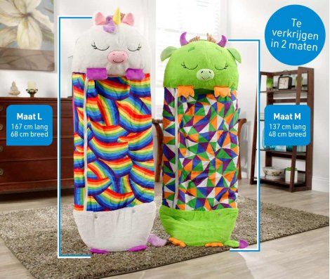 Dreamipals 2-in-1 Sleeping Bag and Plush Toy – Cozy, Portable Sleep Solution for Kids