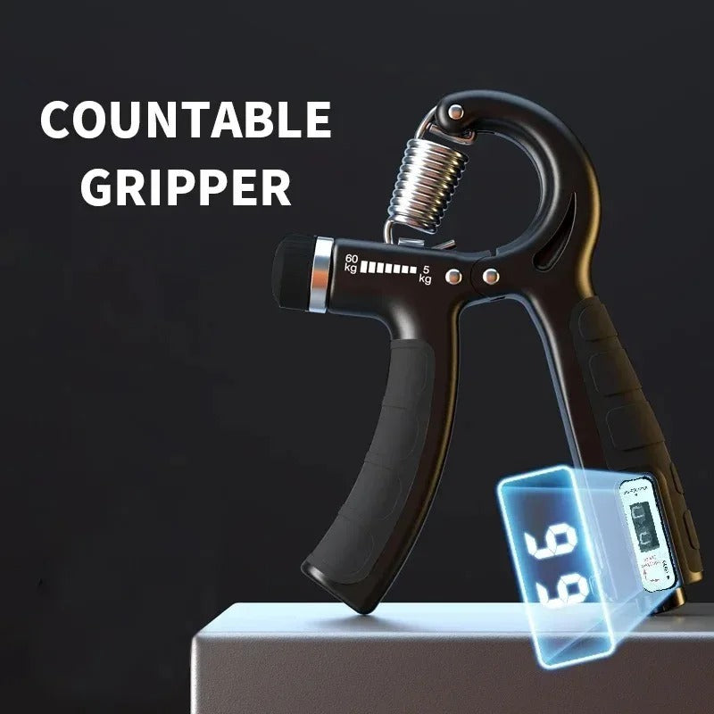 Entrenador de Mano Ajustable Gripmaster – Juego de 2 – Resistencia de 5–60kg para Fuerza de Agarre, Flexibilidad de Dedos y Entrenamiento de Antebrazos