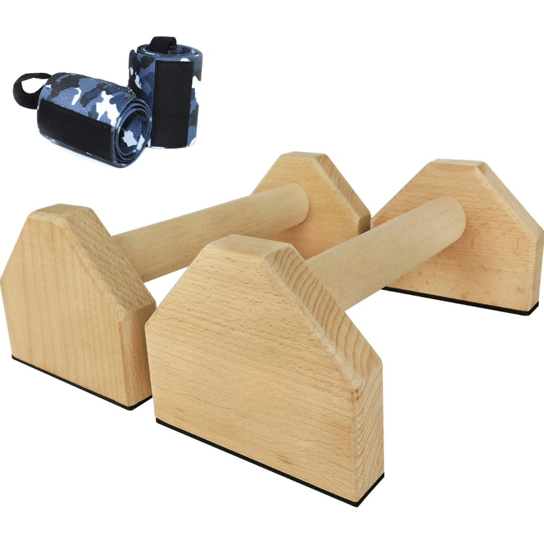  Calisthenics Power Bars - Robust Wood Support Hits for Safe Training-2