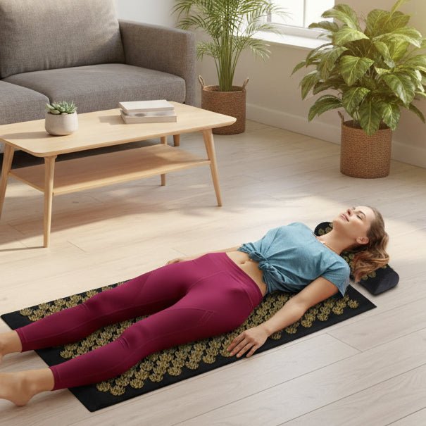 BACKZEN Acupressure Mat & Pillow Set for Muscle Relief and Deep Relaxation 1