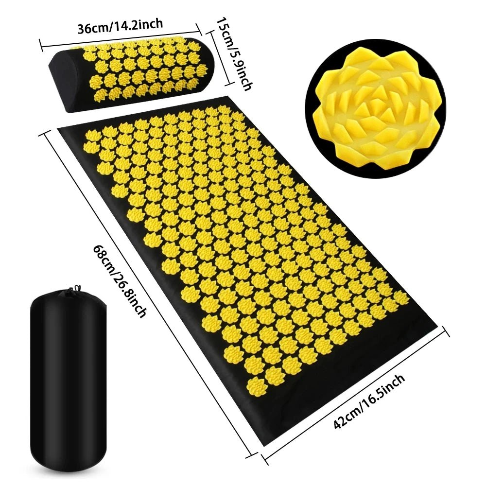BACKZEN Acupressure Mat & Pillow Set for Muscle Relief and Deep Relaxation 3