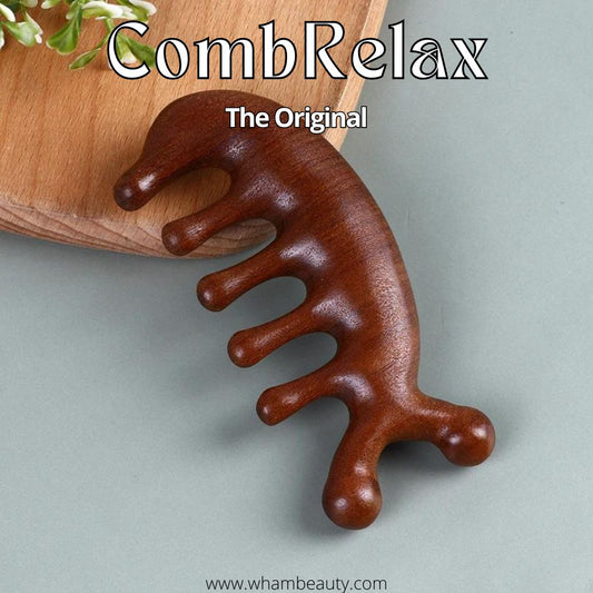  Calmcomb - sandalwood massage comb for healthy scalp and shiny hair-1
