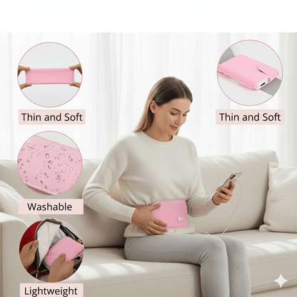 CALMCORE – Almohadilla eléctrica abdominal con calor y vibración