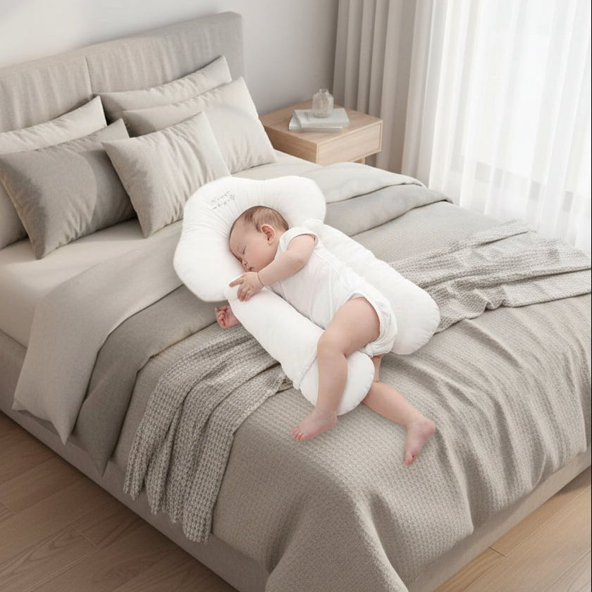 CozyNest - Organic Cotton U-Shape Baby Pillow for Neck Support & Flat-Head Prevention 0