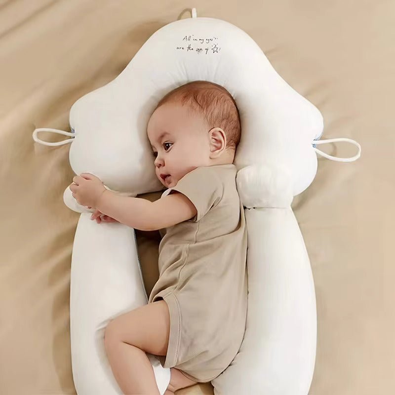 CozyNest - Organic Cotton U-Shape Baby Pillow for Neck Support & Flat-Head Prevention 2