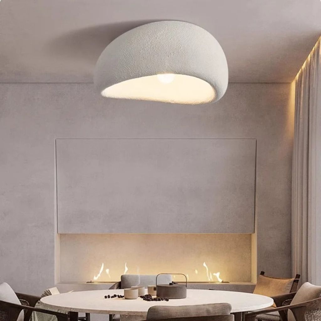 ZENORA – Minimalist Resin Ceiling Light for Serene Spaces 3
