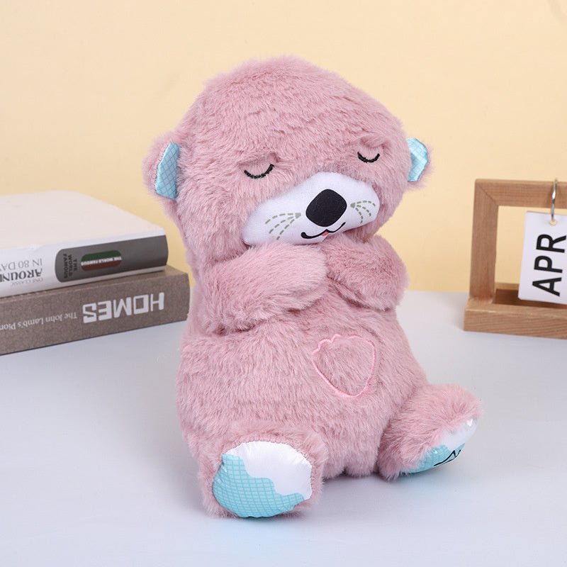 Peluche Nutria Calmaura para Respiración | Compañero de relajación con vibraciones suaves y luz calmante