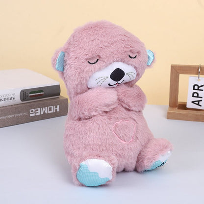 Peluche Nutria Calmaura para Respiración | Compañero de relajación con vibraciones suaves y luz calmante