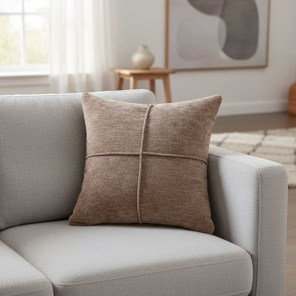 CALMSTITCH – Soft Microfiber Cushion Cover with Hidden Zipper