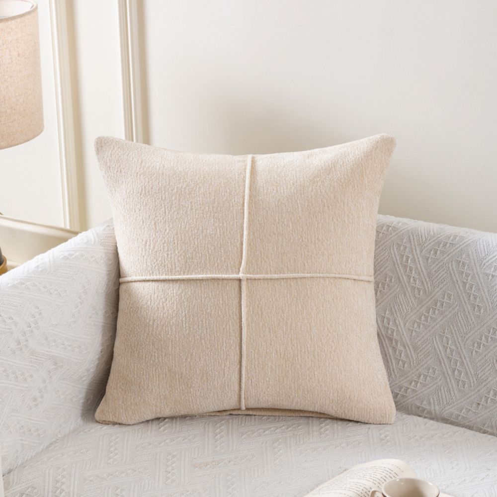 Serene Stitch - Soft Microfiber Cushion Cover with Hidden Zipper Closure 9