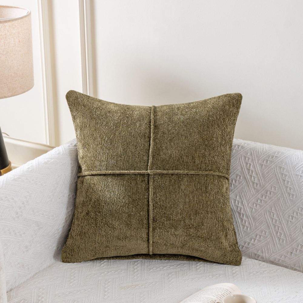 Serene Stitch - Soft Microfiber Cushion Cover with Hidden Zipper Closure 1