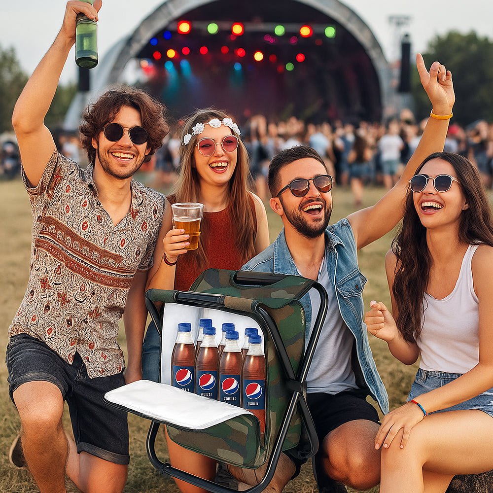 Camochair Pack-3-in-1 camouflage backpack with folding chair & cooling compartment 4