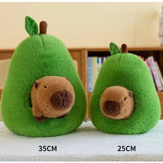 CAPYPIG – 2-in-1 Plush Toy Baby Avocado Capybara Stuffed Animals for Kids 5