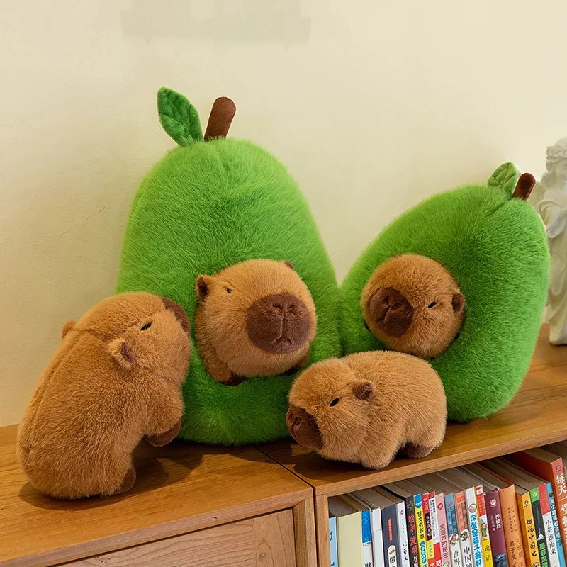 CAPYPIG – 2-in-1 Plush Toy Baby Avocado Capybara Stuffed Animals for Kids 2