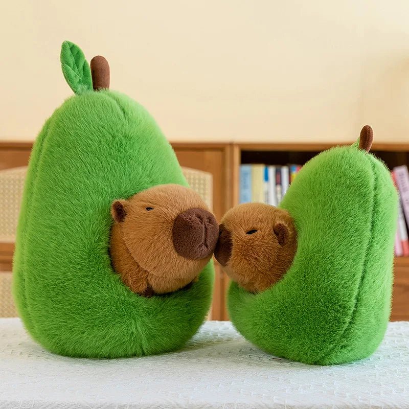 CAPYPIG – 2-in-1 Plush Toy Baby Avocado Capybara Stuffed Animals for Kids 1
