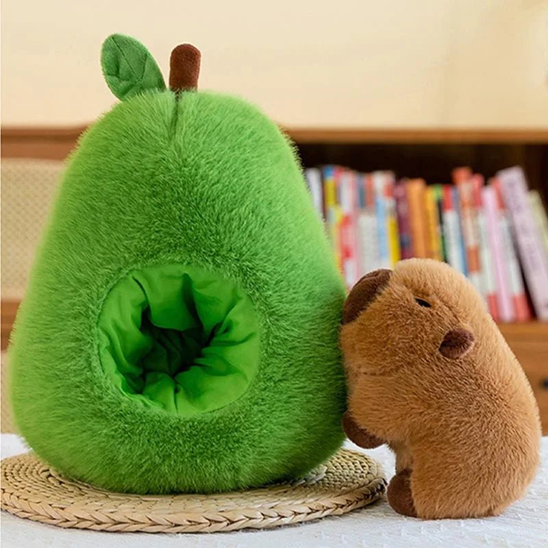 CAPYPIG – 2-in-1 Plush Toy Baby Avocado Capybara Stuffed Animals for Kids 0