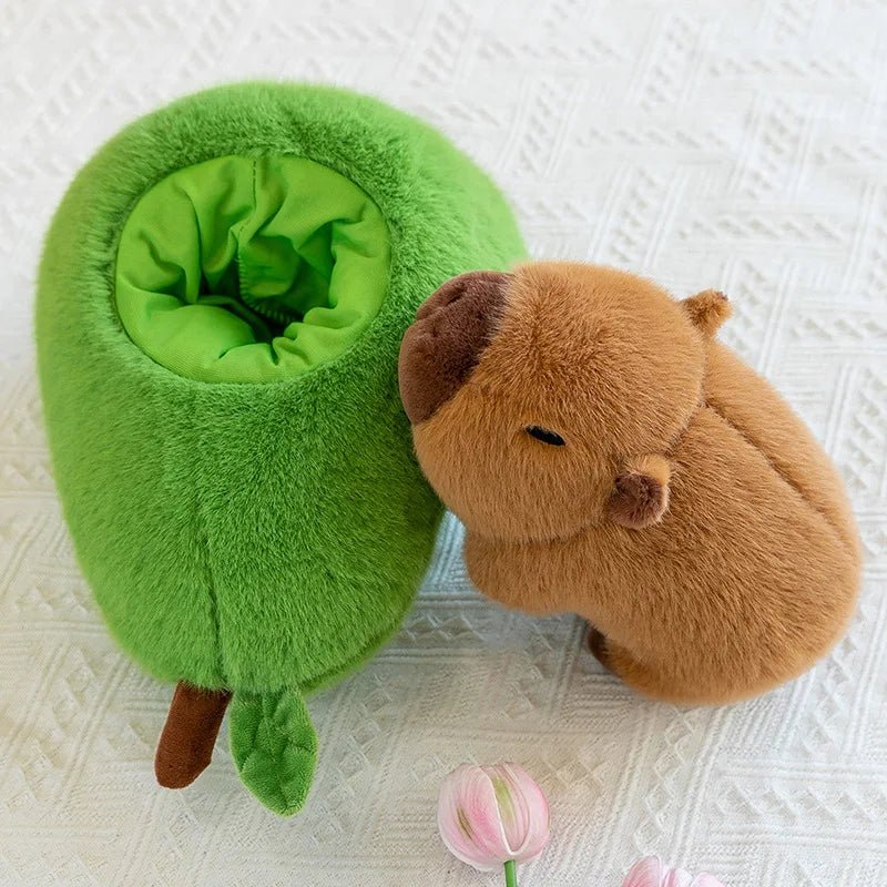 CAPYPIG – 2-in-1 Plush Toy Baby Avocado Capybara Stuffed Animals for Kids 3