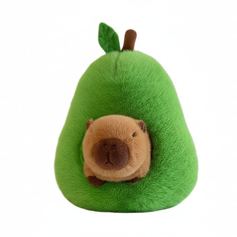 CAPYPIG – 2-in-1 Plush Toy Baby Avocado Capybara Stuffed Animals for Kids 6