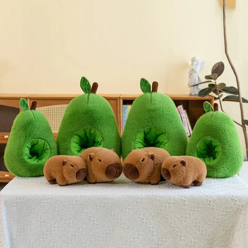 CAPYPIG – 2-in-1 Plush Toy Baby Avocado Capybara Stuffed Animals for Kids 4