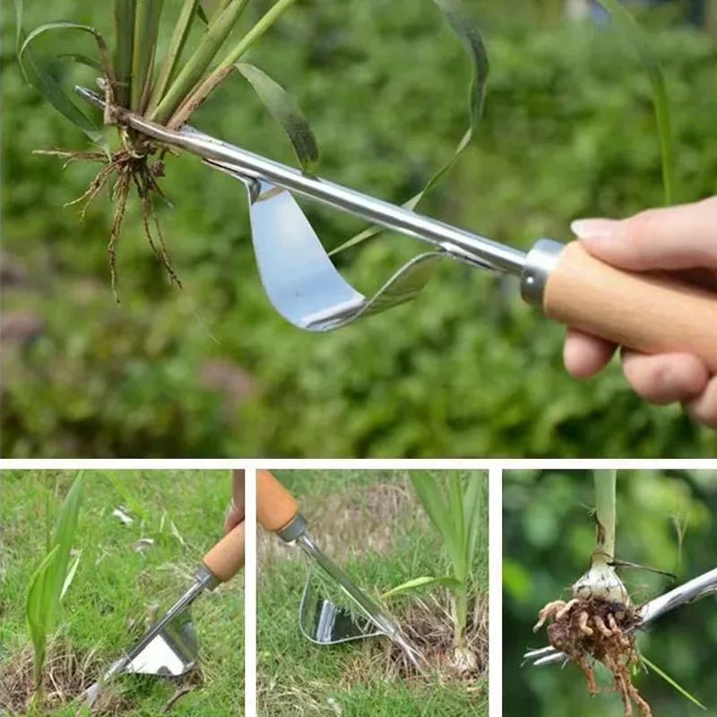 GardenPro - Heavy Duty Manual Weeding Machine Set with Carbon Steel Tools 4