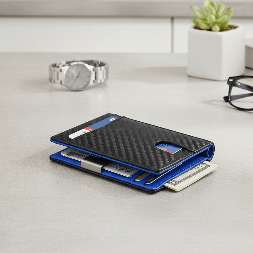 CarbonVault - Ultra Slim Carbon Fiber Anti RFID Wallet for Secure Card Protection 0