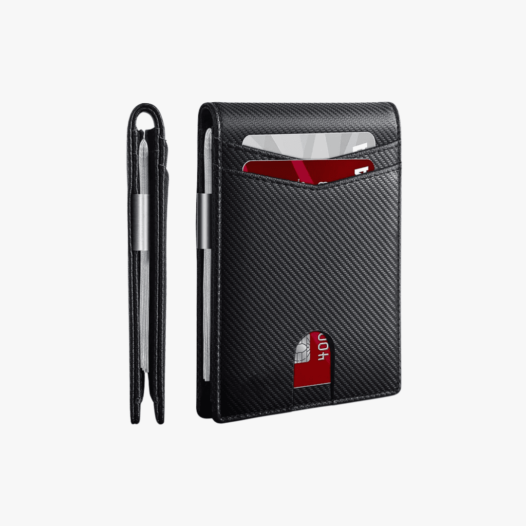CarbonVault - Ultra Slim Carbon Fiber Anti RFID Wallet for Secure Card Protection 3