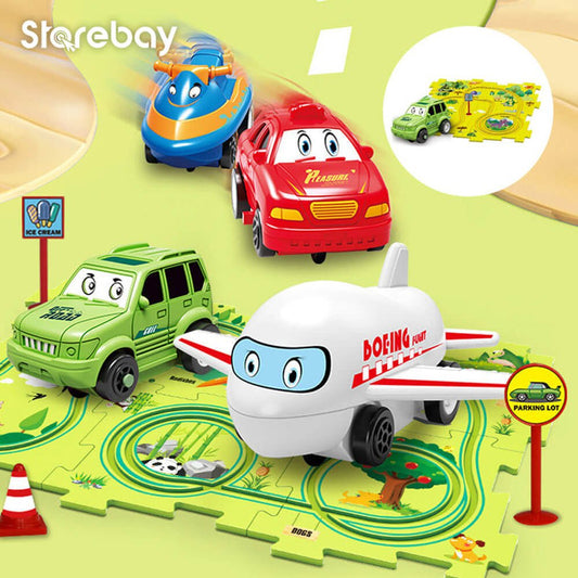 Carpuzzle - Puzzle créatif avec voiture et accessoires