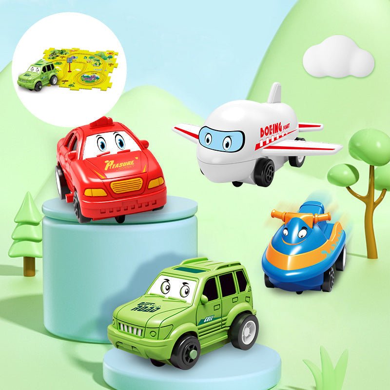 Carpuzzle - Puzzle creativo su pista con auto e accessori