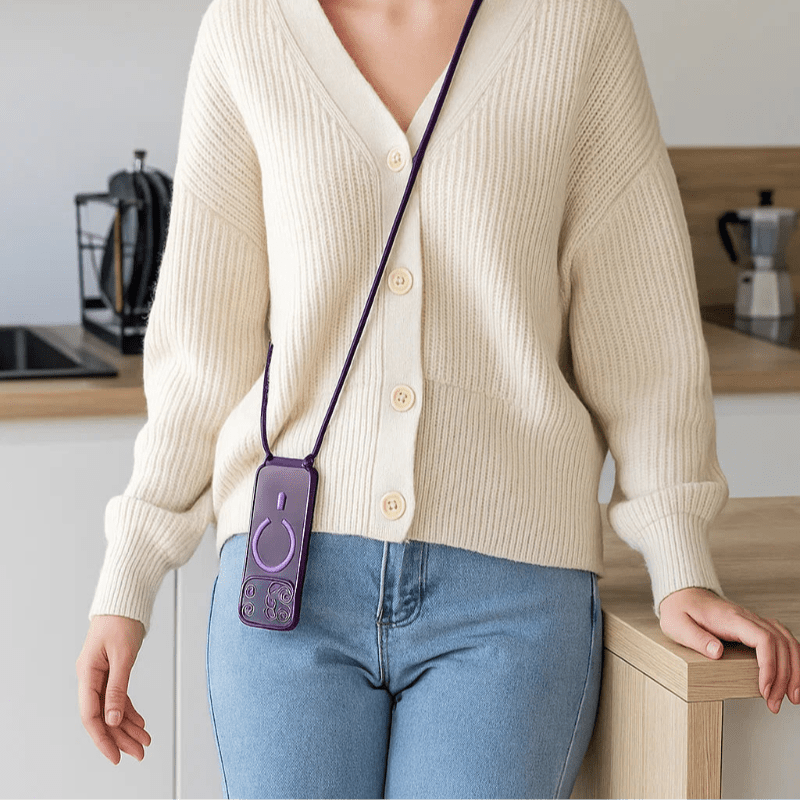 CarryLink – Cordão Ajustável para Telemóvel com Capa Transparente MagSafe