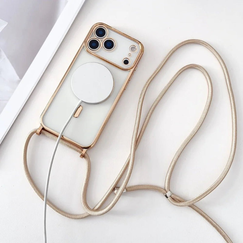 Adjustable Phone Lanyard for iPhone 11-17 Pro Max - Hands-Free Convenience & Durable Nylon Design 2