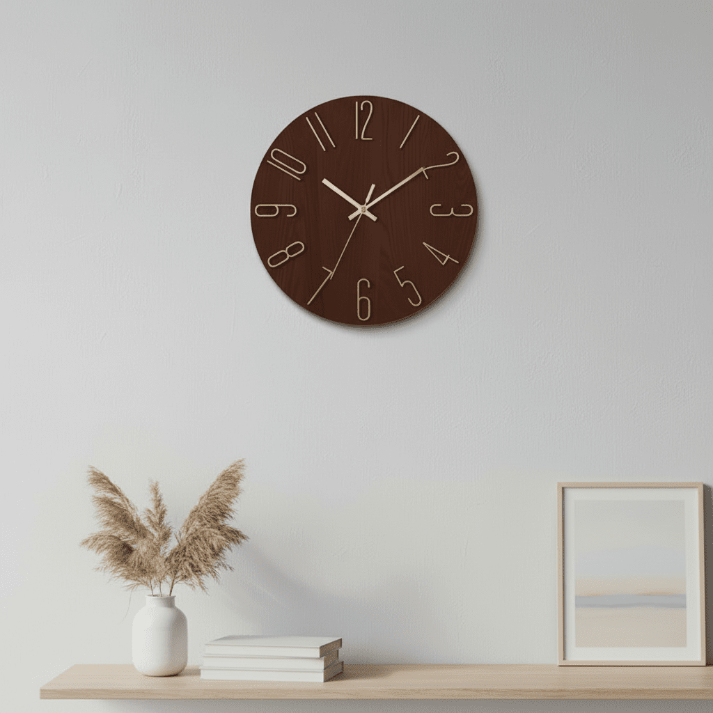 Temaro - Modern Minimalist Wall Clock with Silent Movement for Elegant Spaces 1