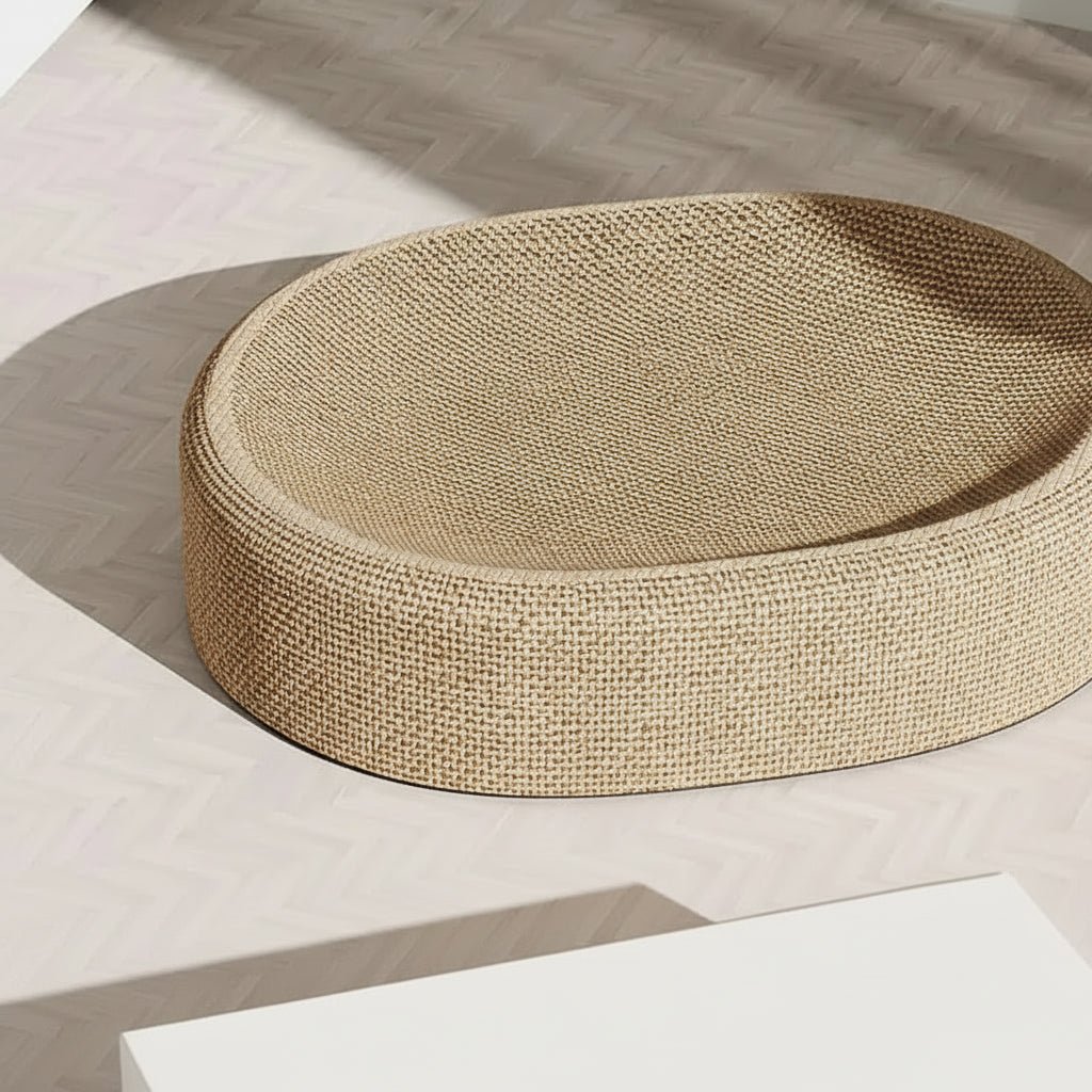 FELINELUX – Sisal Cat Bed Oval Shape for Scratching Comfort and Rest 3