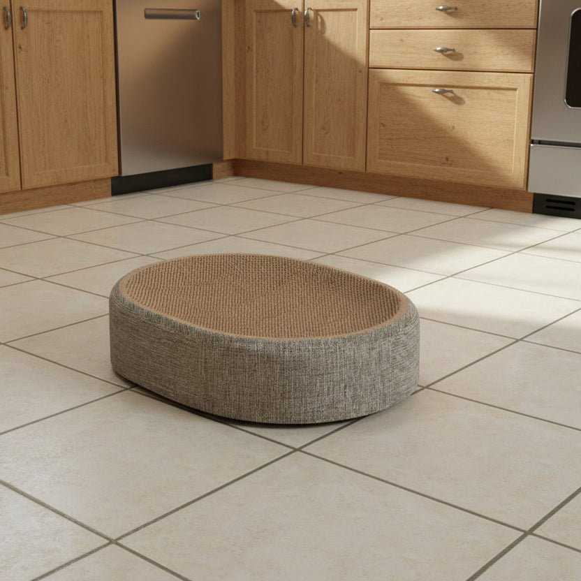 FELINELUX – Sisal Cat Bed Oval Shape for Scratching Comfort and Rest 4