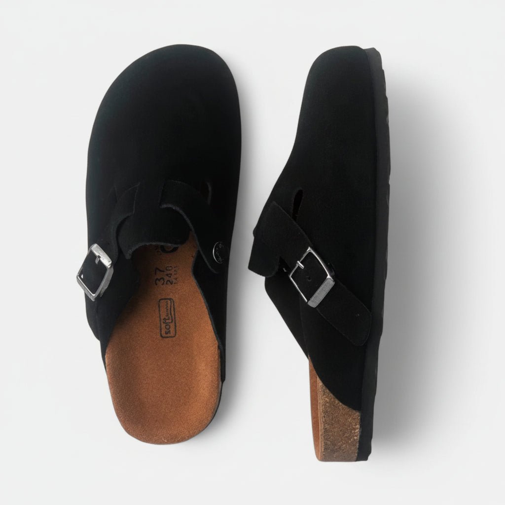 Urbina - Unisex Suede Clogs with Cushioned Footbed & Adjustable Strap 4