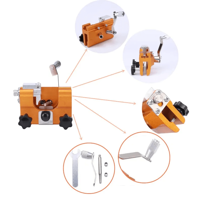 Chainsaw Grinder with Anodized Aluminum Fixture – Precision 30-Degree Sharpening Tool for Optimal Performance-5