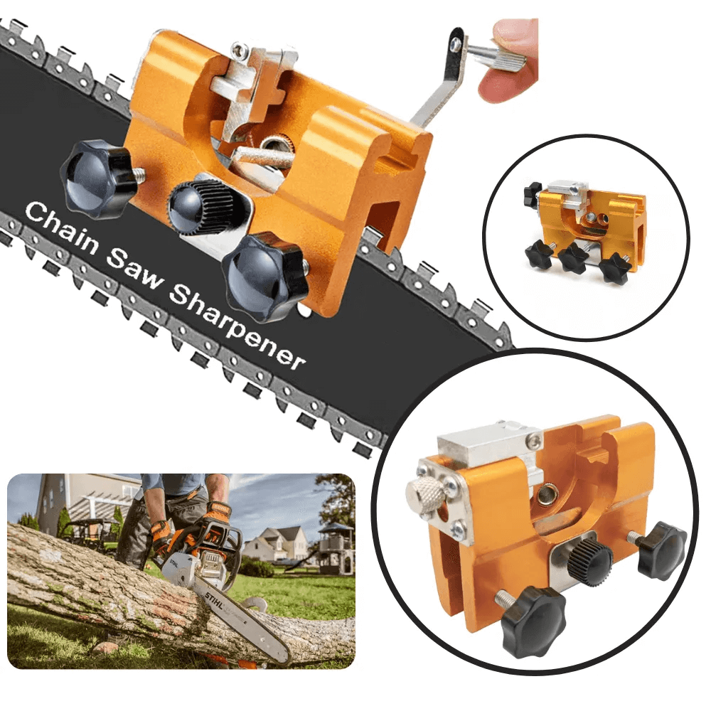 Chainsaw Grinder with Anodized Aluminum Fixture – Precision 30-Degree Sharpening Tool for Optimal Performance-2