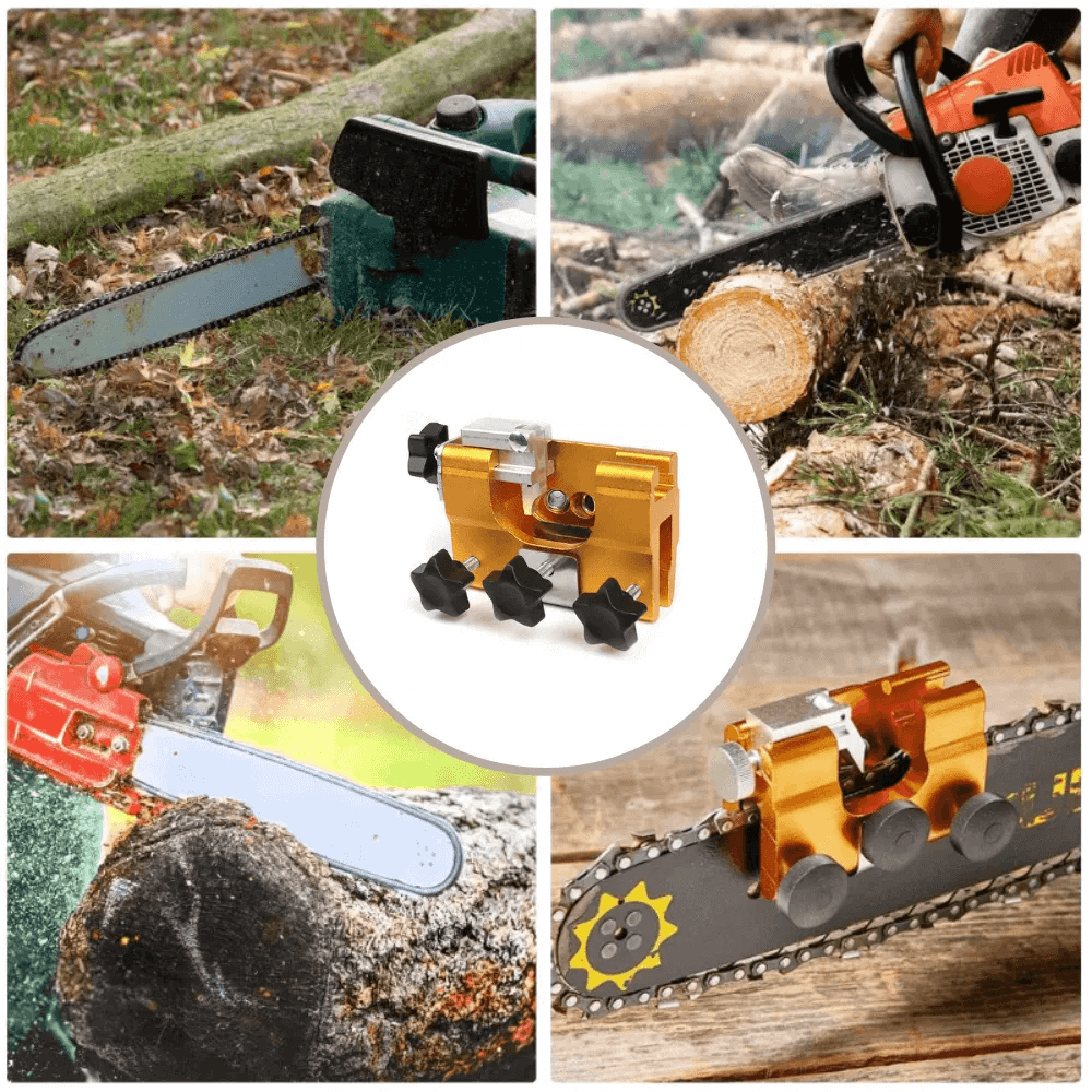 Chainsaw Grinder with Anodized Aluminum Fixture – Precision 30-Degree Sharpening Tool for Optimal Performance-3