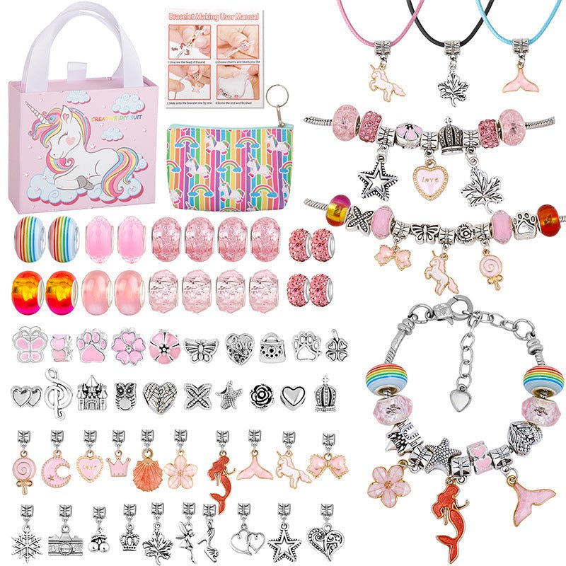 CHARMELLA – Kit per Creare Braccialetti con Charm Scintillanti per Ragazze Creative