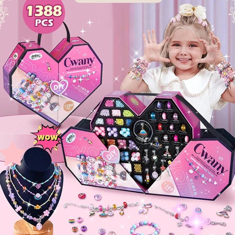 CHARMELLA – Sparkly Girls Charm Bracelet Making Kit for Creative Fun