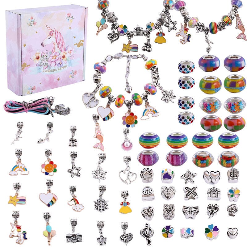 CHARMELLA – Sparkly Girls Charm Bracelet Making Kit for Creative Fun