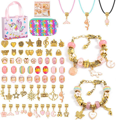 CHARMELLA – Sparkly Girls Charm Bracelet Making Kit for Creative Fun