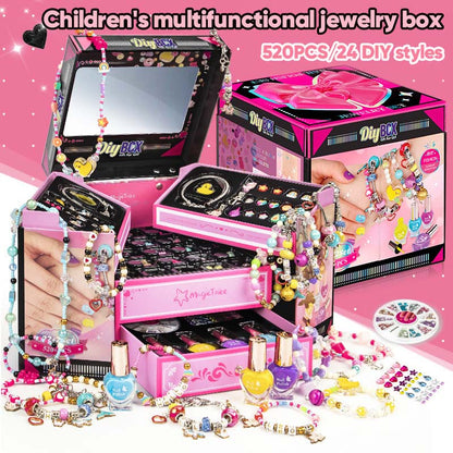 CHARMELLA – Sparkly Girls Charm Bracelet Making Kit for Creative Fun