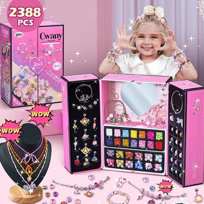 CHARMELLA – Sparkly Girls Charm Bracelet Making Kit for Creative Fun