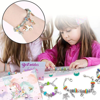 CHARMELLA – Sparkly Girls Charm Bracelet Making Kit for Creative Fun
