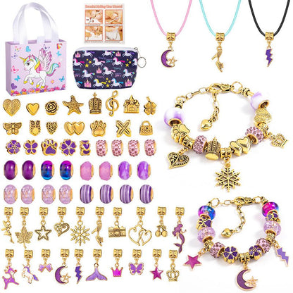 CHARMELLA – Sparkly Girls Charm Bracelet Making Kit for Creative Fun
